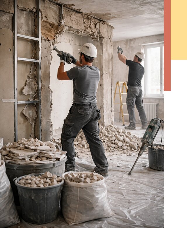 Демонтажные работы в Керчи от 2757 руб. — услуги и цена под ключ | ОТДЕЛОЧНИК-Крч