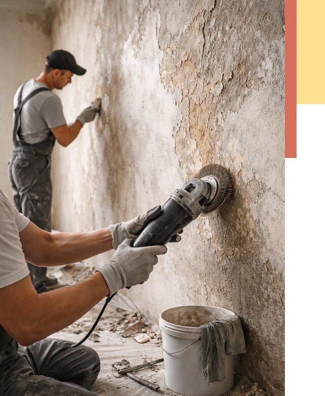 Снятие и удаление краски со стен в Керчи от 2145 руб. — ОТДЕЛОЧНИК-Крч