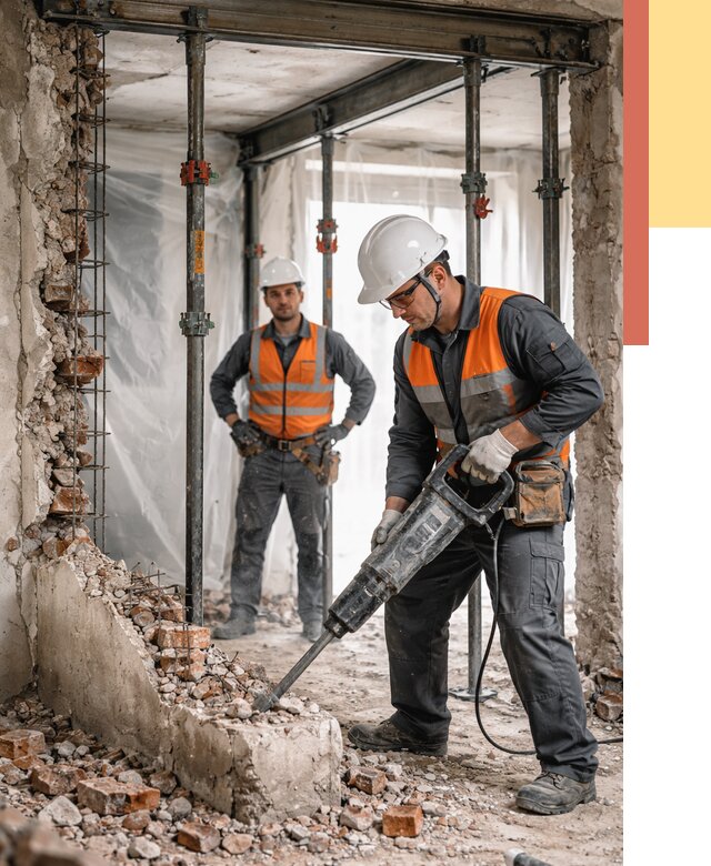 Снос несущих стен в Керчи от 10467 руб. — демонтаж несущей стены под ключ | ОТДЕЛОЧНИК-Крч