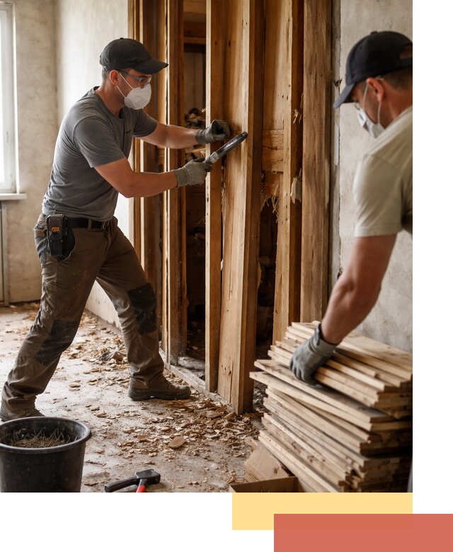 Демонтаж деревянных перегородок в Керчи быстро и аккуратно