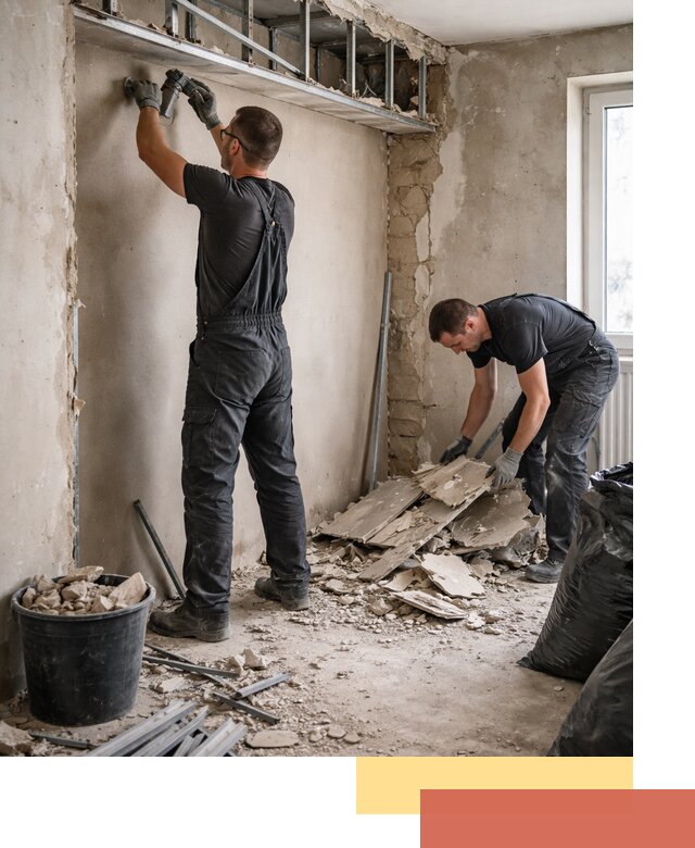 Демонтаж короба из гипсокартона в Керчи быстро и аккуратно