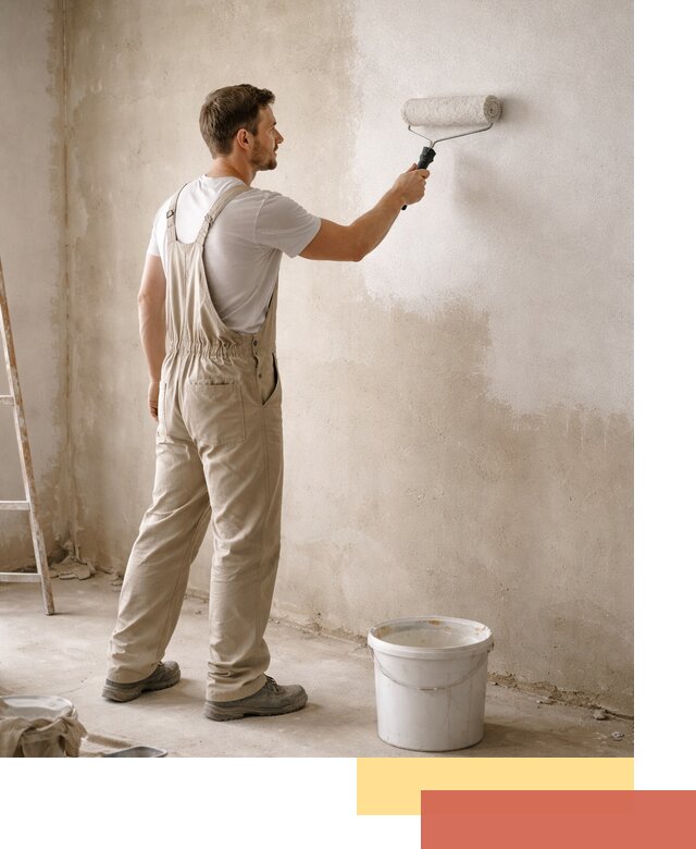 Грунтовка стен под отделку в Керчи профессиональным раствором