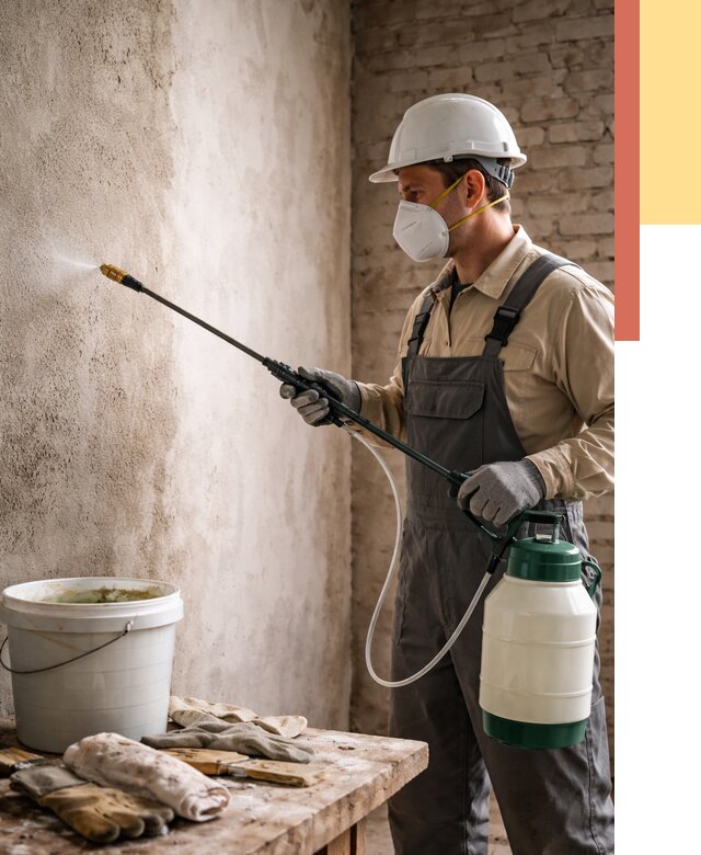 Антисептическая обработка стен в Керчи от 1225 руб. — быстро и недорого | ОТДЕЛОЧНИК-Крч