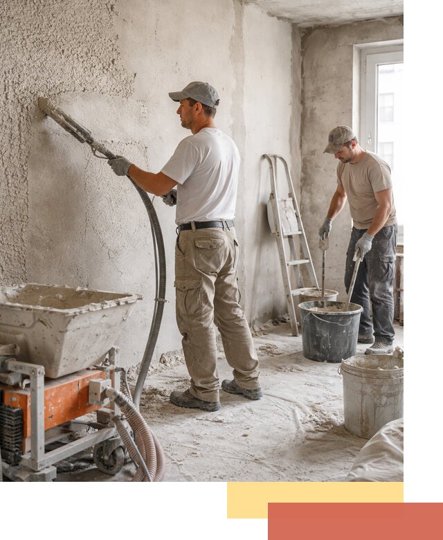 Машинная штукатурка стен в Керчи — быстро и качественно