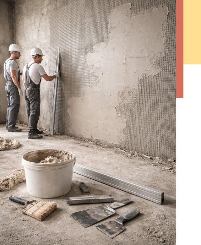 Штукатурка стен по сетке в Керчи от 5617 руб./м2 — быстро и недорого | ОТДЕЛОЧНИК-Крч