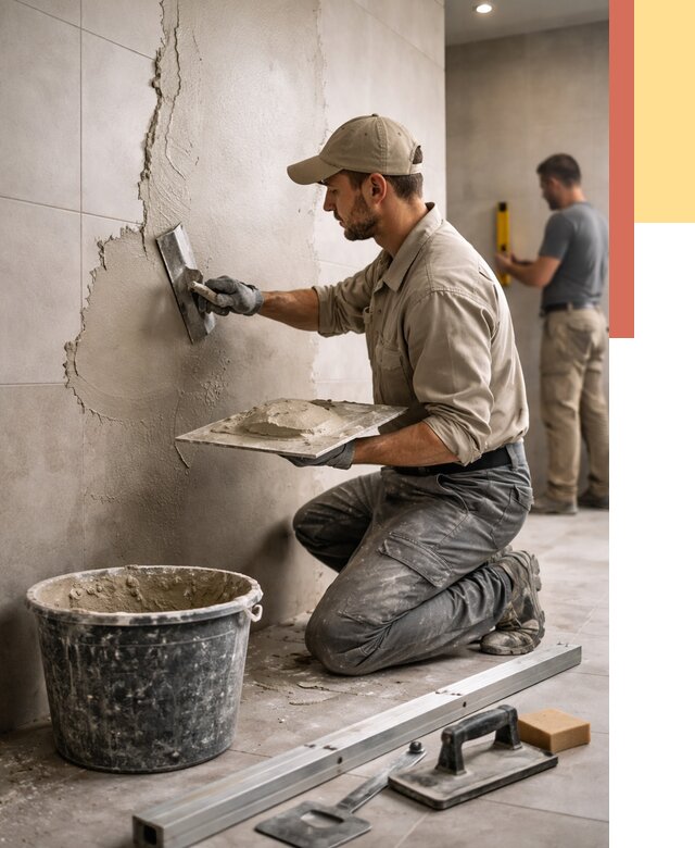 Штукатурка стен в ванной в Керчи от 4595 руб./м² — выравнивание под ключ | ОТДЕЛОЧНИК-Крч