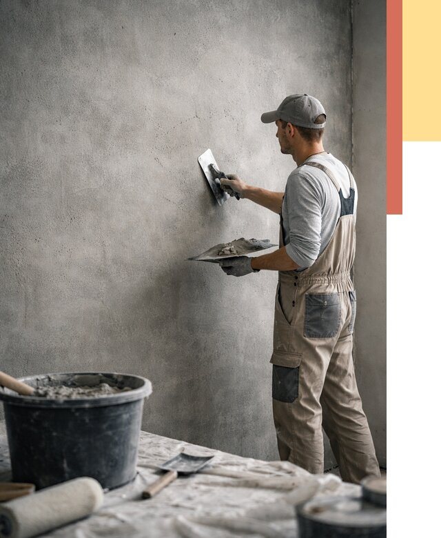 Декоративная штукатурка под бетон в Керчи от 2553 руб./м² — нанесение под ключ | ОТДЕЛОЧНИК-Крч