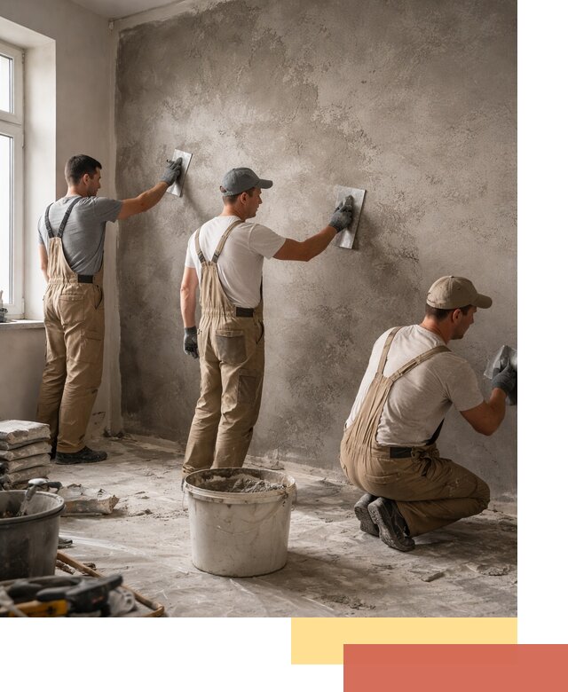 Декоративная штукатурка под бетон в Керчи для стен и потолков