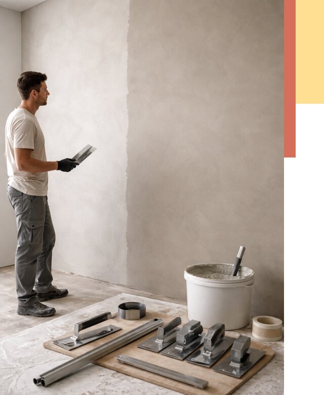 Нанесение микроцемента на стены в Керчи от 3268 руб./м2 под ключ | ОТДЕЛОЧНИК-Крч