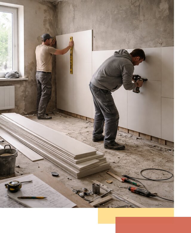 Монтаж ПВХ панелей на стены в Керчи качественно и быстро