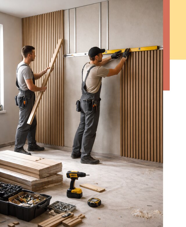 Монтаж реечных панелей на стены в Керчи от 1225 руб. — быстро и недорого | ОТДЕЛОЧНИК-Крч