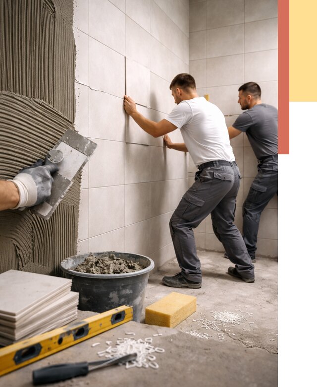 Укладка плитки на стены в Керчи от 868 руб. — качественно и недорого | ОТДЕЛОЧНИК-Крч