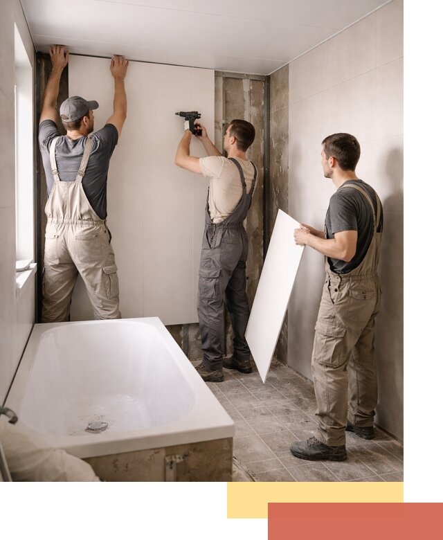 Отделка ванной панели ПВХ профессионально в Керчи