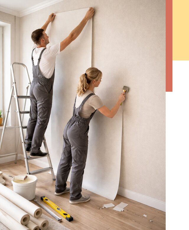 Поклейка флизелиновых обоев в Керчи от 6127 руб. | Быстро и недорого — ОТДЕЛОЧНИК-Крч