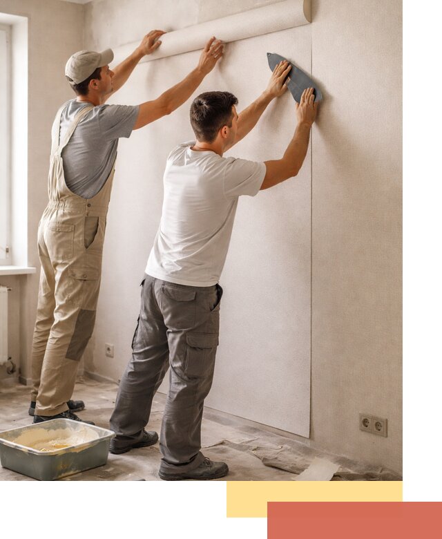 Поклейка виниловых обоев в Керчи профессионально и качественно