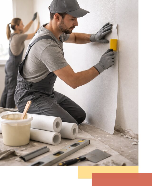 Поклейка стеклообоев профессионально в Керчи