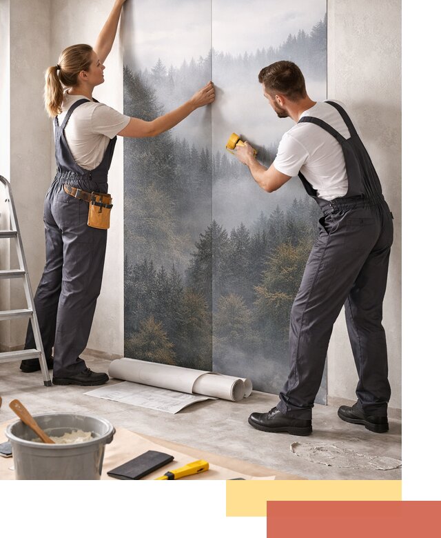 Поклейка фотообоев профессионально в Керчи под ключ