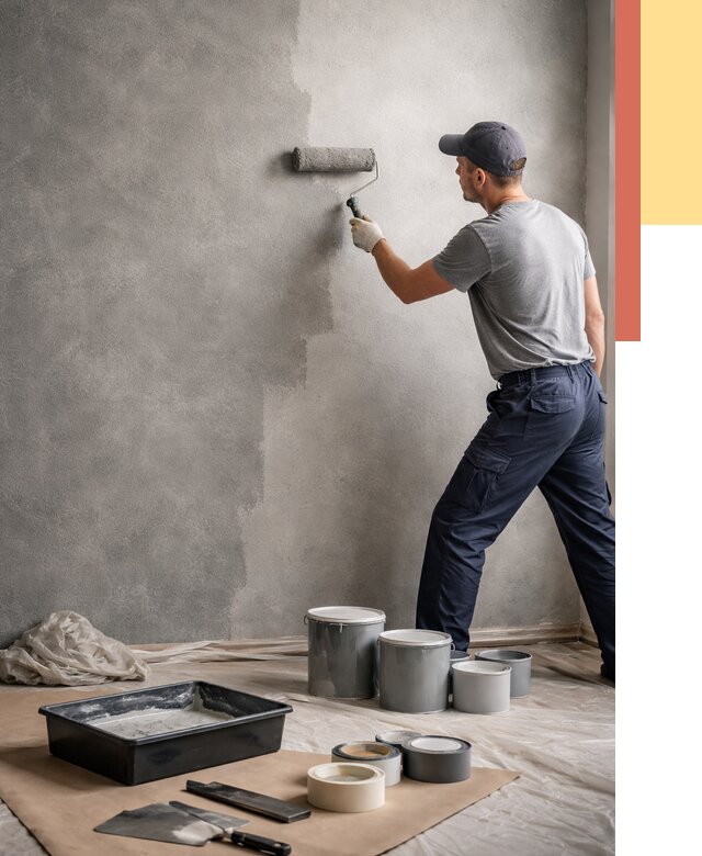 Покраска стен под бетон в Керчи от 664 руб. за м2 — быстро и недорого | ОТДЕЛОЧНИК-Крч