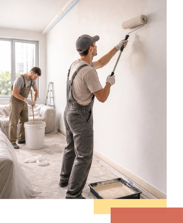 Покраска стен в офисе в Керчи — быстрый и качественный ремонт