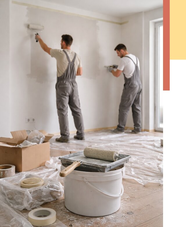 Покраска стен в квартире в Керчи от 2553 руб/м2 — быстро и недорого | ОТДЕЛОЧНИК-Крч