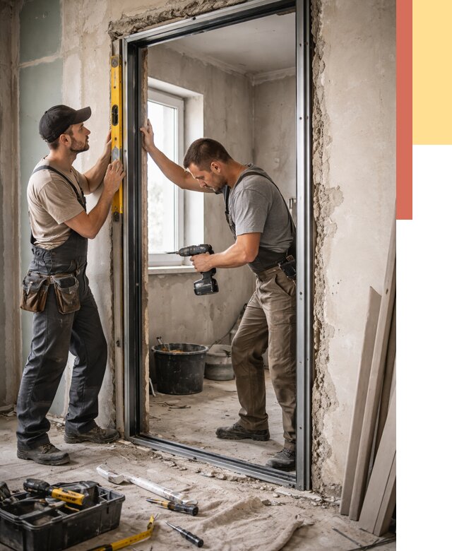 Закладка дверного проема в Керчи от 3574 руб. — быстро и недорого | ОТДЕЛОЧНИК-Крч