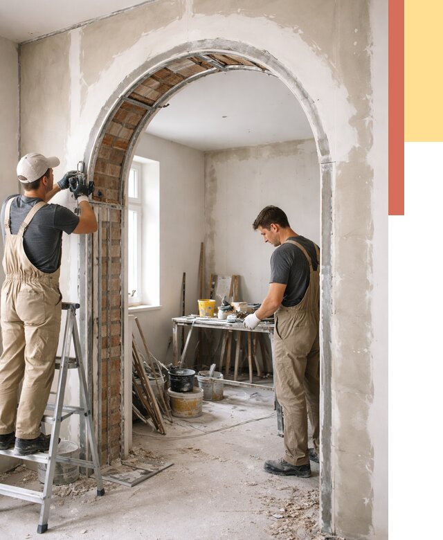 Устройство арочного проема в Керчи от 9701 руб. под ключ — быстро и недорого | ОТДЕЛОЧНИК-Крч