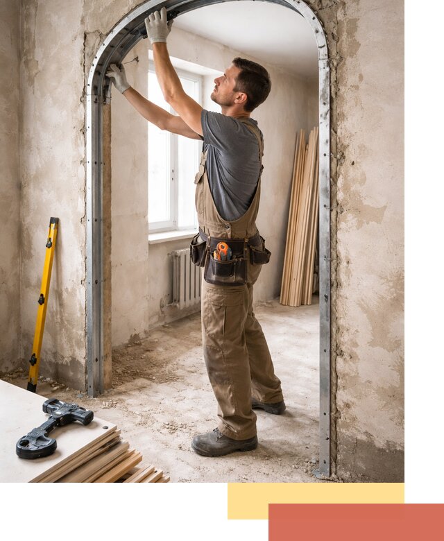 Устройство арочного проема в Керчи под ключ