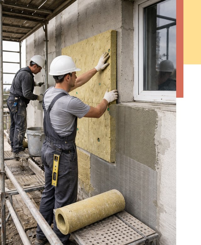 Утепление стен в Керчи от 4391 руб. под ключ — быстро и недорого | ОТДЕЛОЧНИК-Крч