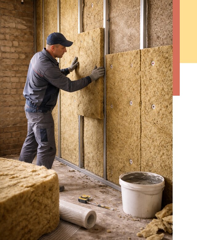 Утепление стен минватой в Керчи от 1379 руб./м2 — недорого и быстро | ОТДЕЛОЧНИК-Крч