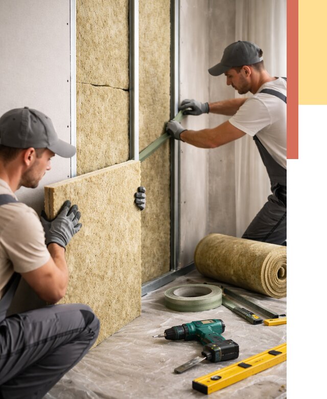 Шумоизоляция стен в Керчи под ключ от 1889 руб. | ОТДЕЛОЧНИК-Крч