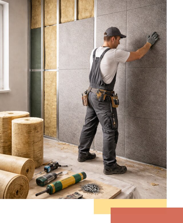 Профессиональная шумоизоляция стен в Керчи для квартиры и офиса