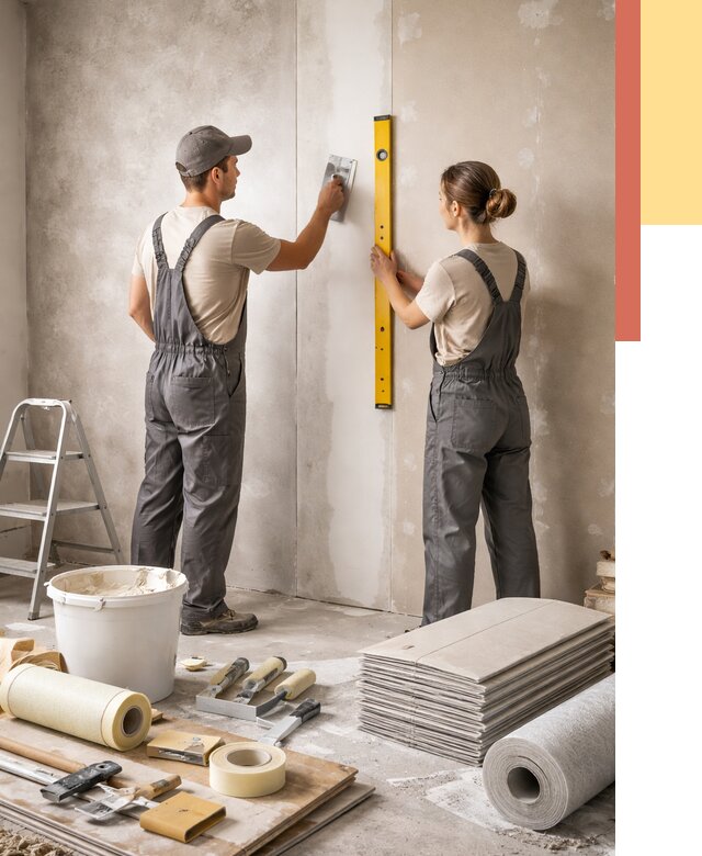 Отделка стен в Керчи от 1532 руб/м² — недорого, быстро, под ключ | ОТДЕЛОЧНИК-Крч