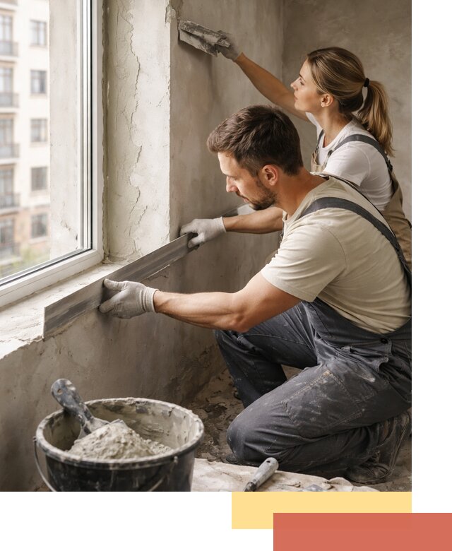 Штукатурка откосов дверей и окон профессионально в Керчи