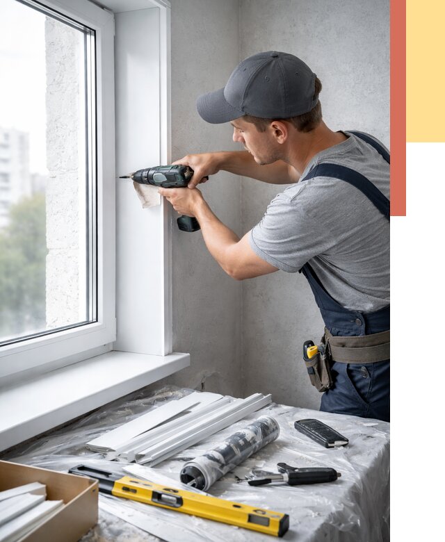 Установка пластиковых откосов в Керчи от 2298 руб. | ОТДЕЛОЧНИК-Крч монтаж, быстро и недорого