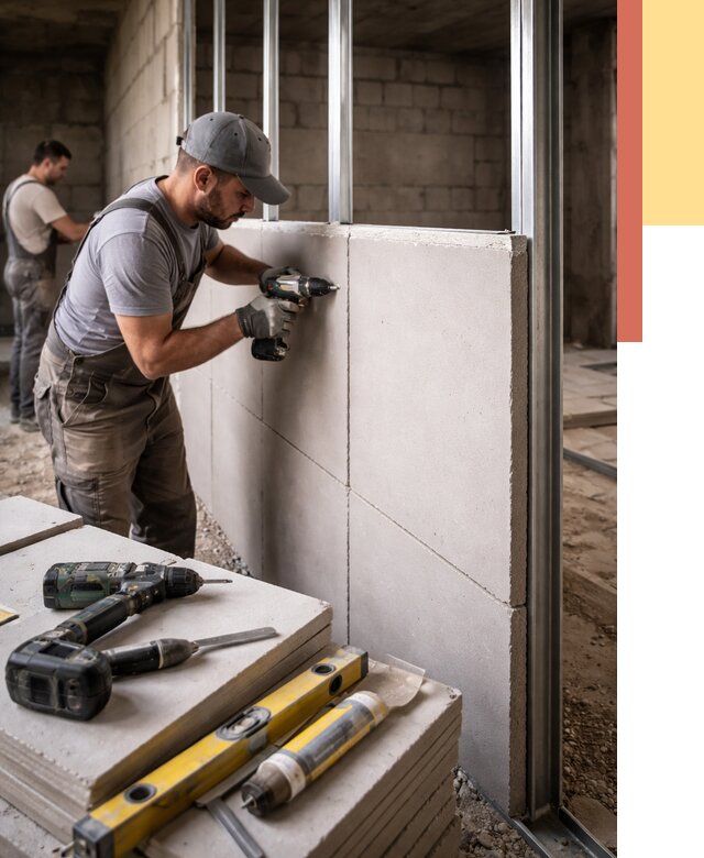 Кладка влагостойких перегородок ПГП в Керчи от 1225 руб. под ключ | ОТДЕЛОЧНИК-Крч