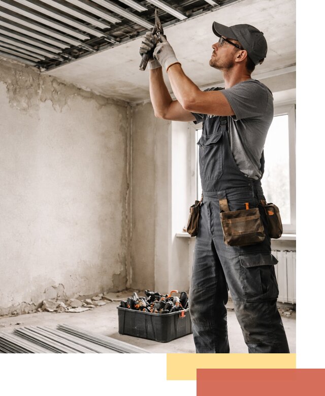 Демонтаж реечного потолка в Керчи быстро и аккуратно