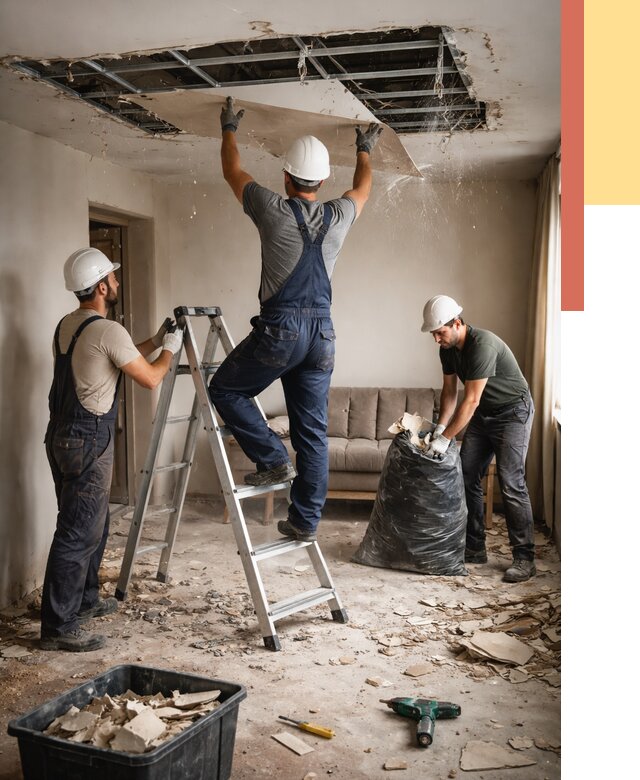 Демонтаж гипсокартонного потолка в Керчи от 429 руб. за м2 — ОТДЕЛОЧНИК-Крч