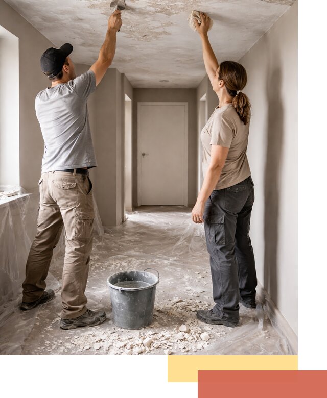 Удаление побелки с потолка в Керчи — быстро и аккуратно