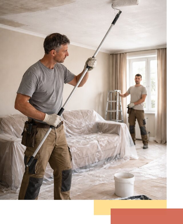 Грунтовка потолка в Керчи — подготовка под покраску и отделку