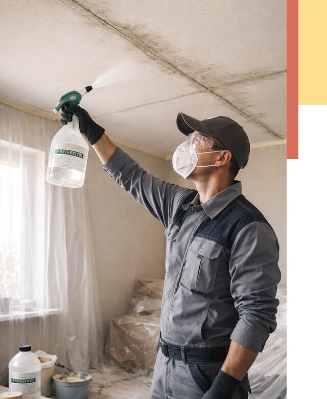 Антисептическая обработка потолка в Керчи от 2553 руб. | ОТДЕЛОЧНИК-Крч