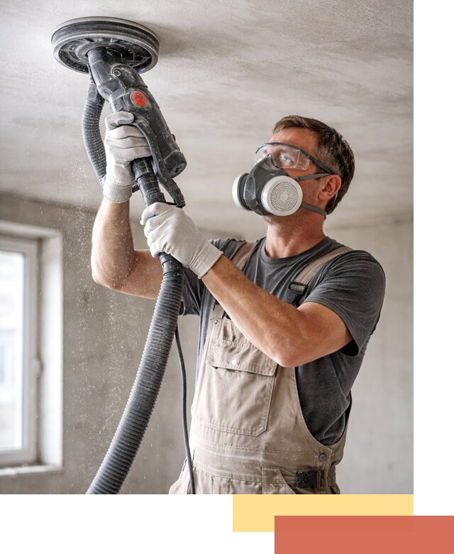 Шлифовка потолка в Керчи — качественная подготовка под отделку