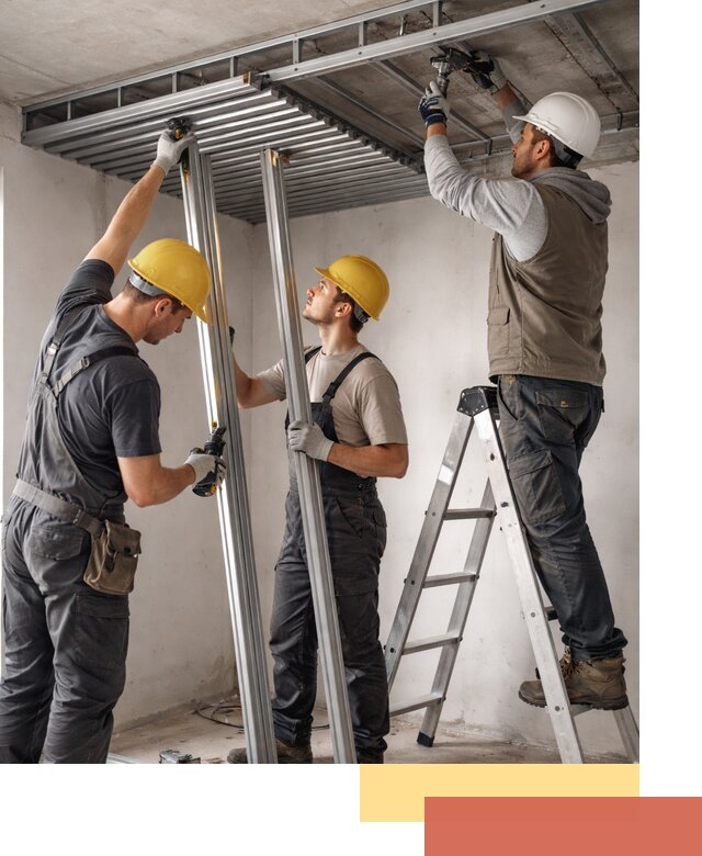 Монтаж реечного потолка под ключ в Керчи