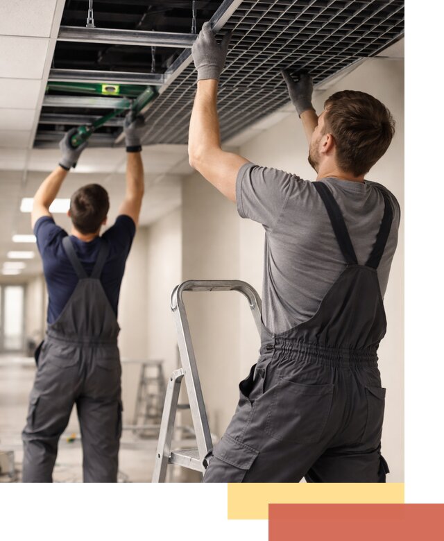 Монтаж потолка Грильято в Керчи: установка под ключ качественно