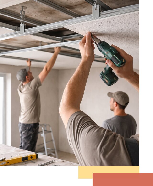 Монтаж акустического потолка в Керчи под ключ