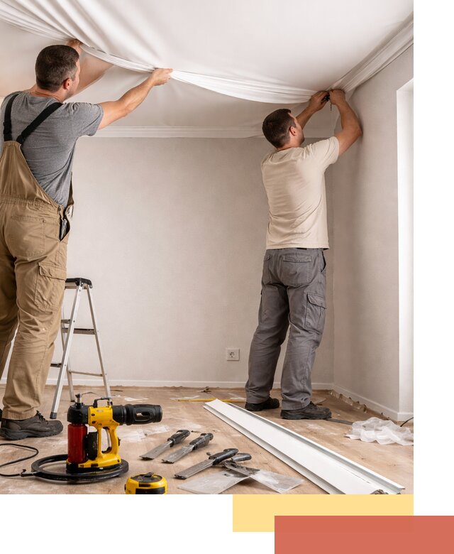 Монтаж ПВХ натяжного потолка в Керчи качественно и быстро