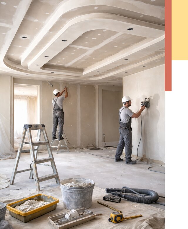 Многоуровневый потолок из гипсокартона в Керчи от 766 руб. под ключ | ОТДЕЛОЧНИК-Крч