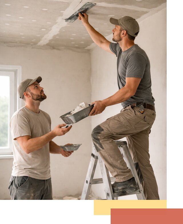 Шпаклевка потолка из гипсокартона в Керчи качественно и быстро