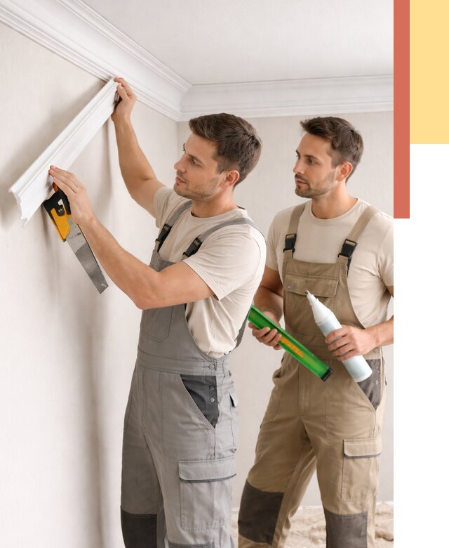 Монтаж потолочного плинтуса в Керчи от 2349 руб. — быстро и недорого | ОТДЕЛОЧНИК-Крч