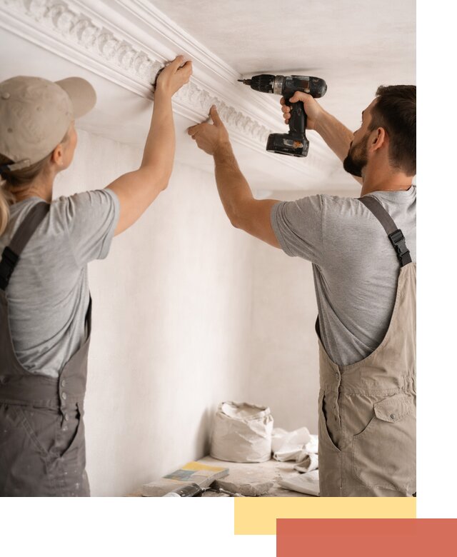 Профессиональный монтаж лепнины на потолок в Керчи