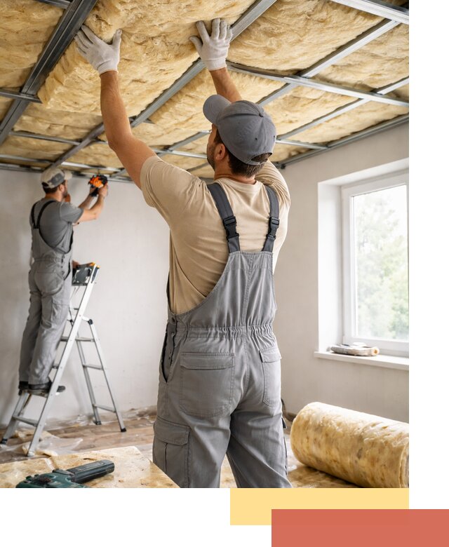 Утепление потолка под ключ в Керчи качественно и быстро